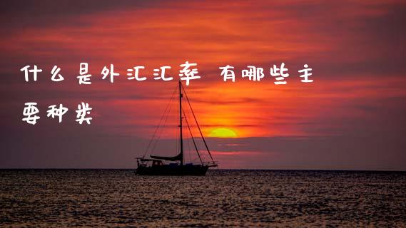 什么是外汇汇率 有哪些主要种类_https://m.qdlswl.com_纳指直播_第1张
