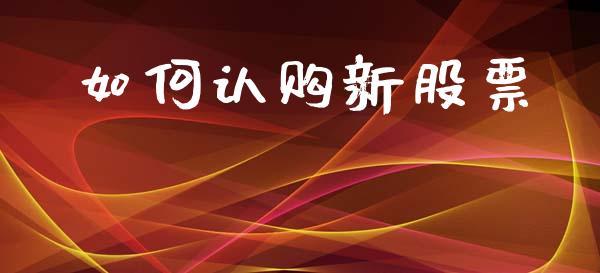 如何认购新股票_https://m.qdlswl.com_恒生指数直播喊单_第1张