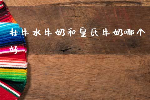壮牛水牛奶和皇氏牛奶哪个好_https://m.qdlswl.com_恒生指数直播喊单_第1张