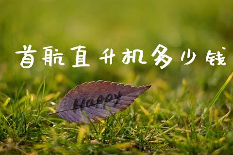 首航直升机多少钱_https://m.qdlswl.com_纳指直播_第1张