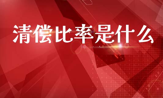 清偿比率是什么_https://m.qdlswl.com_恒指在线直播间_第1张