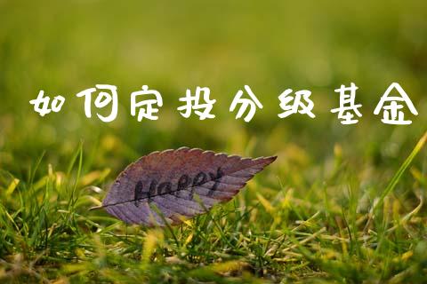 如何定投分级基金_https://m.qdlswl.com_纳指直播_第1张