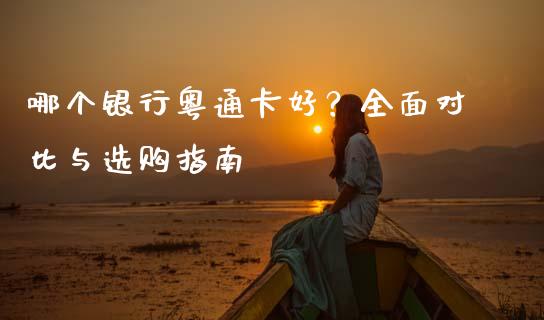 哪个银行粤通卡好？全面对比与选购指南_https://m.qdlswl.com_恒指德指直播室_第1张