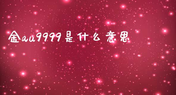 金au9999是什么意思_https://m.qdlswl.com_恒指在线直播间_第1张