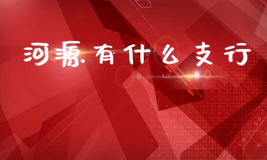 河源有什么支行_https://m.qdlswl.com_恒指德指直播室_第1张