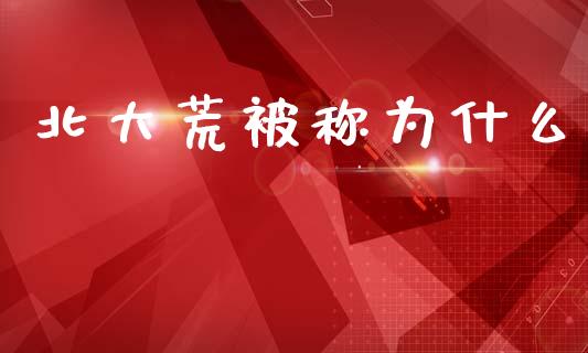 北大荒被称为什么_https://m.qdlswl.com_恒指在线直播间_第1张