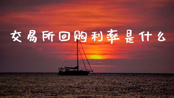 交易所回购利率是什么_https://m.qdlswl.com_恒指德指直播室_第1张