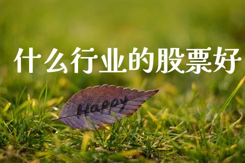 什么行业的股票好_https://m.qdlswl.com_恒指在线直播间_第1张