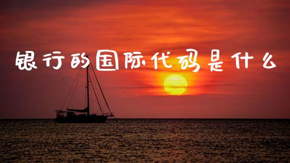 银行的国际代码是什么_https://m.qdlswl.com_恒指德指直播室_第1张