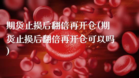 期货止损后翻倍再开仓(期货止损后翻倍再开仓可以吗)_https://m.qdlswl.com_恒生指数直播喊单_第1张