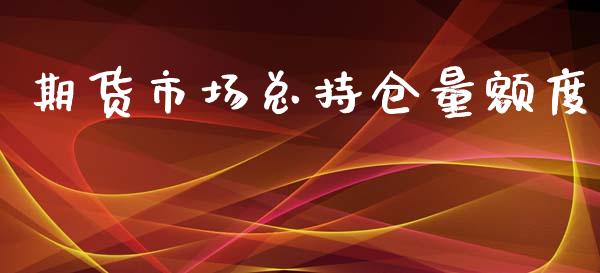 期货市场总持仓量额度_https://m.qdlswl.com_纳指直播_第1张