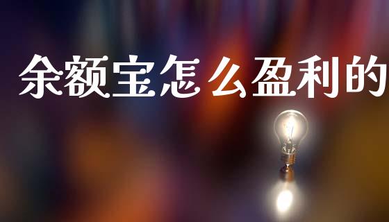 余额宝怎么盈利的_https://m.qdlswl.com_恒指在线直播间_第1张