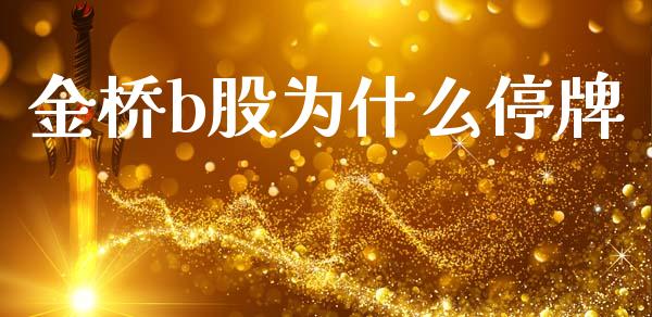金桥b股为什么停牌_https://m.qdlswl.com_恒指德指直播室_第1张