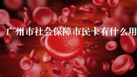 广州市社会保障市民卡有什么用_https://m.qdlswl.com_恒生指数直播喊单_第1张