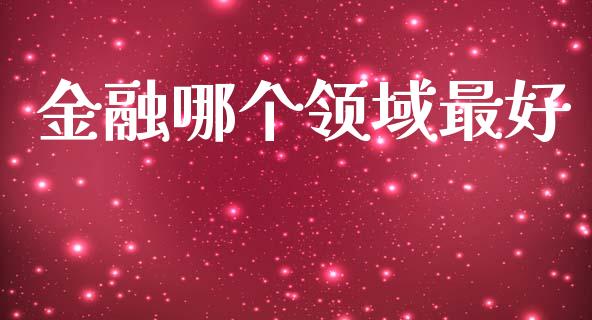 金融哪个领域最好_https://m.qdlswl.com_纳指直播_第1张