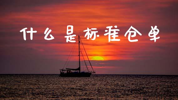 什么是标准仓单_https://m.qdlswl.com_恒生指数直播喊单_第1张
