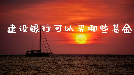 建设银行可以买哪些基金_https://m.qdlswl.com_纳指直播_第1张