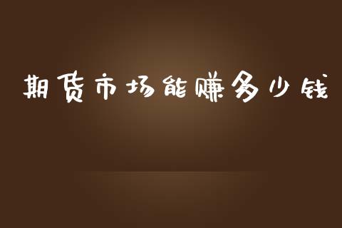 期货市场能赚多少钱_https://m.qdlswl.com_恒生指数直播喊单_第1张