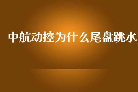 中航动控为什么尾盘跳水_https://m.qdlswl.com_恒指在线直播间_第1张