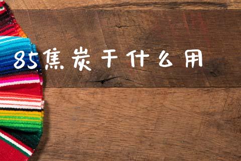 85焦炭干什么用_https://m.qdlswl.com_恒指在线直播间_第1张