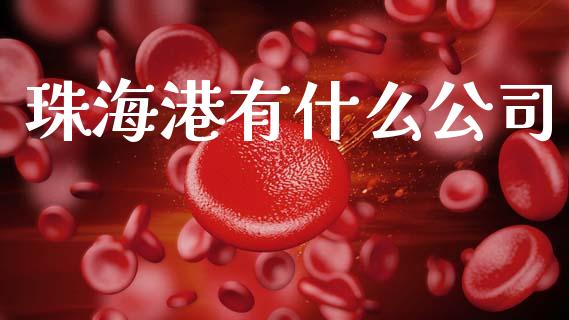 珠海港有什么公司_https://m.qdlswl.com_恒生指数直播喊单_第1张