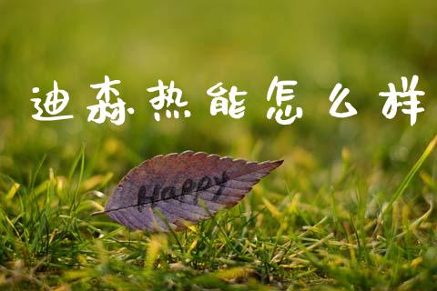 迪森热能怎么样_https://m.qdlswl.com_恒指在线直播间_第1张