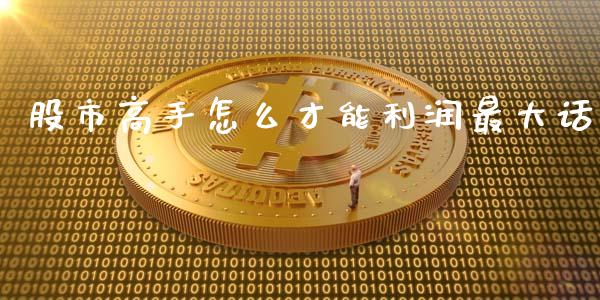 股市高手怎么才能利润最大话_https://m.qdlswl.com_恒指德指直播室_第1张