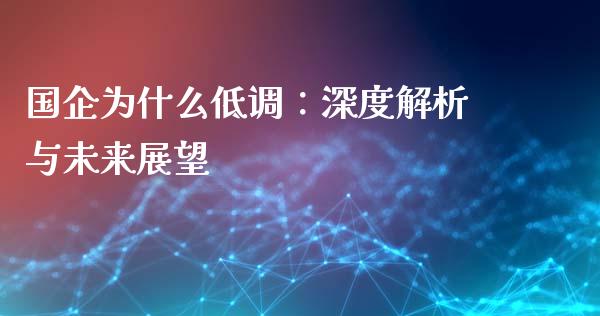 国企为什么低调：深度解析与未来展望_https://m.qdlswl.com_恒指德指直播室_第1张