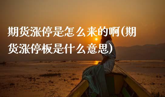 期货涨停是怎么来的啊(期货涨停板是什么意思)_https://m.qdlswl.com_纳指直播_第1张