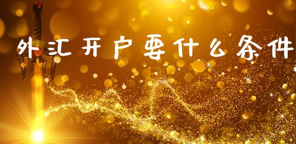 外汇开户要什么条件_https://m.qdlswl.com_纳指直播_第1张