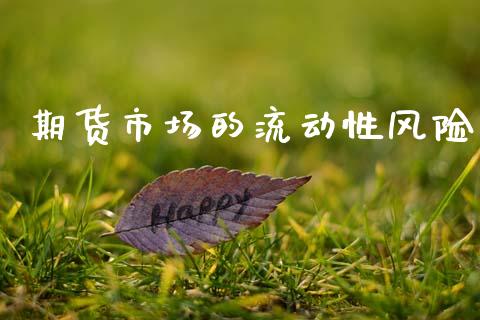 期货市场的流动性风险_https://m.qdlswl.com_恒指德指直播室_第1张