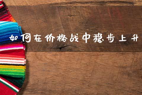 如何在价格战中稳步上升_https://m.qdlswl.com_恒指德指直播室_第1张