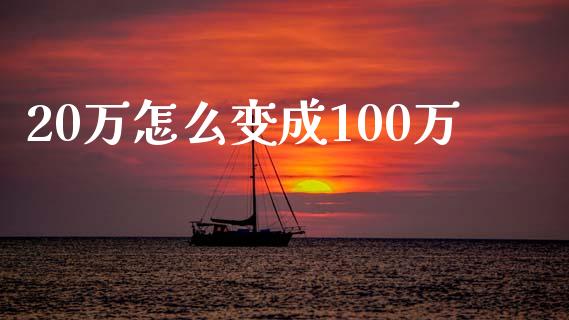 20万怎么变成100万_https://m.qdlswl.com_恒生指数直播喊单_第1张