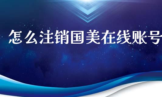 怎么注销国美在线账号_https://m.qdlswl.com_纳指直播_第1张
