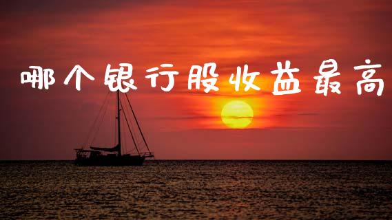 哪个银行股收益最高_https://m.qdlswl.com_恒指德指直播室_第1张