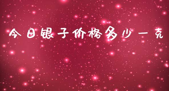 今日银子价格多少一克_https://m.qdlswl.com_恒指在线直播间_第1张