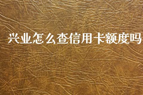 兴业怎么查信用卡额度吗_https://m.qdlswl.com_纳指直播_第1张