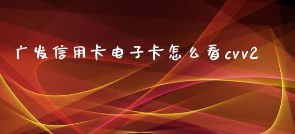广发信用卡电子卡怎么看cvv2_https://m.qdlswl.com_恒指在线直播间_第1张