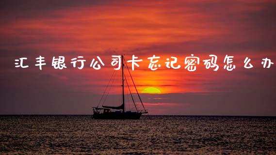 汇丰银行公司卡忘记密码怎么办_https://m.qdlswl.com_恒指在线直播间_第1张
