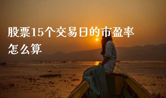股票15个交易日的市盈率怎么算_https://m.qdlswl.com_纳指直播_第1张
