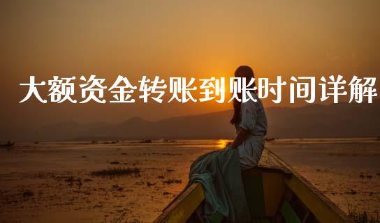 大额资金转账到账时间详解_https://m.qdlswl.com_恒生指数直播喊单_第1张