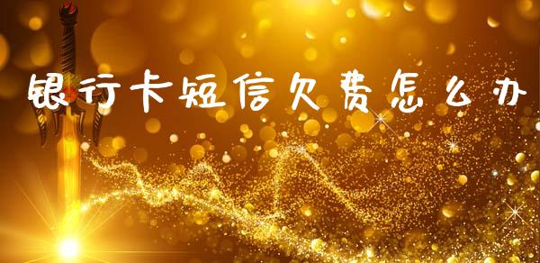 银行卡短信欠费怎么办_https://m.qdlswl.com_纳指直播_第1张