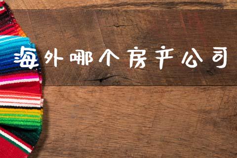 海外哪个房产公司_https://m.qdlswl.com_纳指直播_第1张