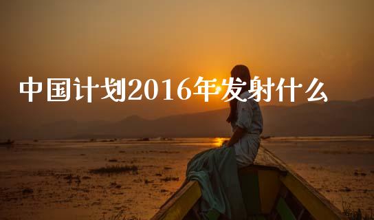 中国计划2016年发射什么_https://m.qdlswl.com_恒指在线直播间_第1张