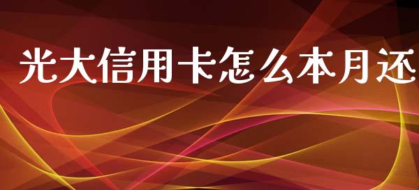 光大信用卡怎么本月还_https://m.qdlswl.com_纳指直播_第1张