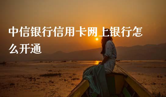 中信银行信用卡网上银行怎么开通_https://m.qdlswl.com_纳指直播_第1张