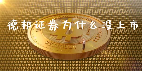 德邦证券为什么没上市_https://m.qdlswl.com_恒生指数直播喊单_第1张