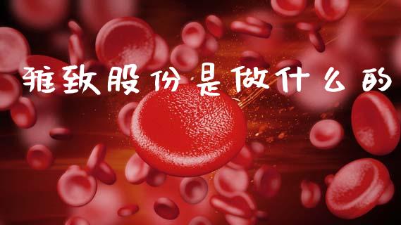 雅致股份是做什么的_https://m.qdlswl.com_恒生指数直播喊单_第1张