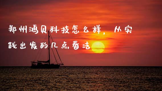 郑州鸿贝科技怎么样，从实践出发的几点看法_https://m.qdlswl.com_恒指在线直播间_第1张