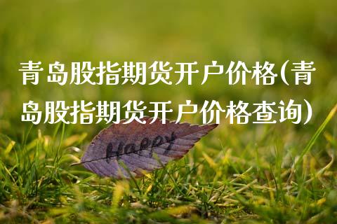 青岛股指期货开户价格(青岛股指期货开户价格查询)_https://m.qdlswl.com_纳指直播_第1张